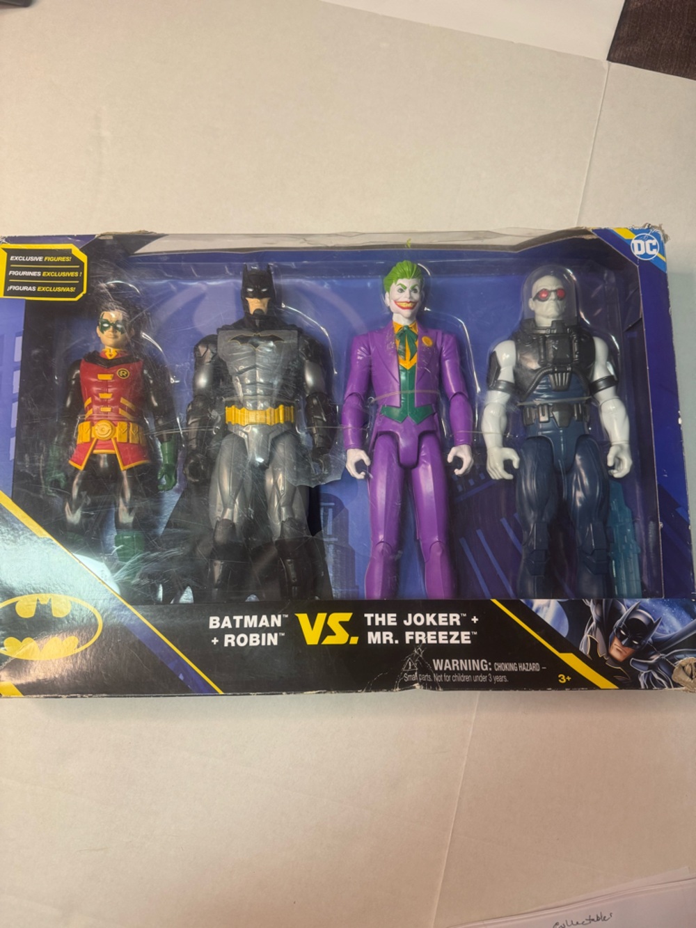 Batman vs. The Joker & Mr. Freeze Action Figure Set - Purple, Gray, Green